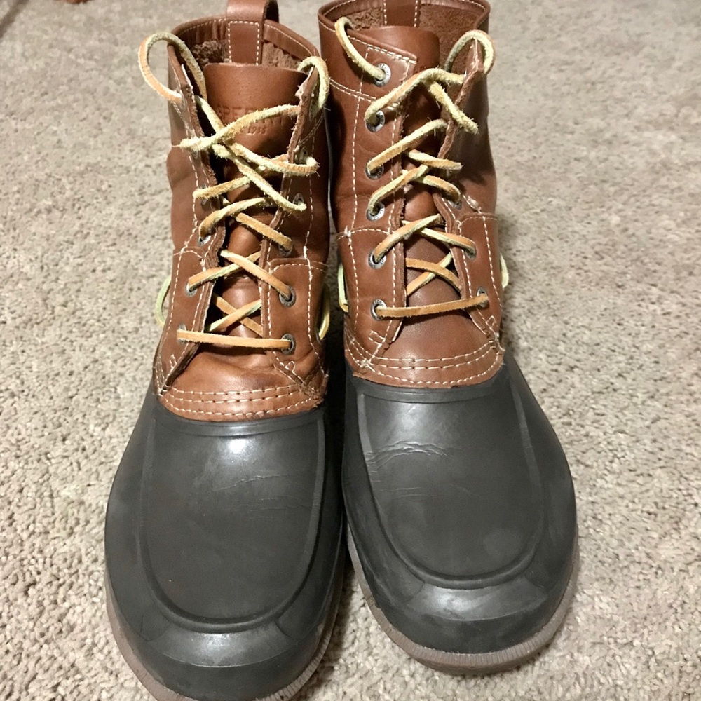 Sperry Tan/Brown Decoy Rain Boots (STS13457)